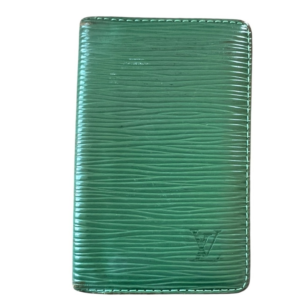 Louis Vuitton Epi Leather Card Holder Wallet, vintage!